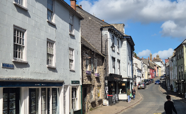A view of commercial store fronts in Ashburton